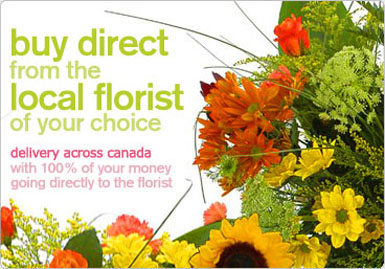 send flowers from a real local florist of your choice to Canada